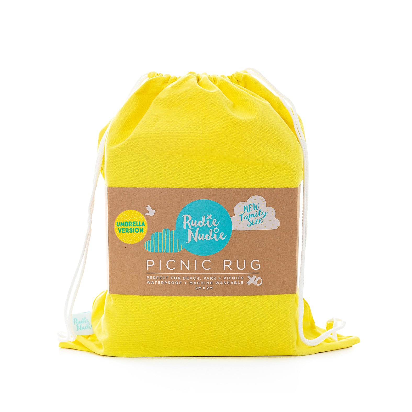 The Happy Now Jumbo Picnic Rug Umbrella Version